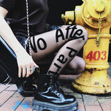 Women's Legging Spring/Summer English Letter Romper Stockings Sexy Socks for Women