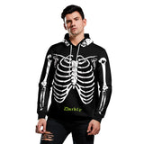 Skeleton Hoodie 3D Skull Printed Hoodie