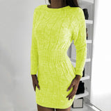 Sweater Dress Outfit With Tights 2 Piece Set Autumn Winter Sweater Medium Hip Skirt