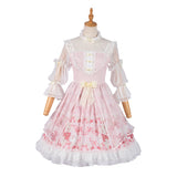 Gothic Lolita Harajuku Style Clothing Sakura Aciclovir Gel Lolita Cherry Blossom Festival Op Lolita Dresses Sweet Princess Dress