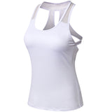 Moisture Wicking Shirts Women's Yoga Vest Tight Fit Quick Drying Clothes High Elastic Breathability Fitness Running Exercise Vest