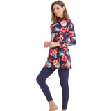 Burkini Swimwear Muslim Fashion Outfits Ladies Conservative Printing Beach Swimsuit