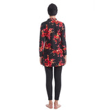 Burkini Swimwear Muslim Fashion Outfits Printing Ladies Conservative Beach Swimsuit