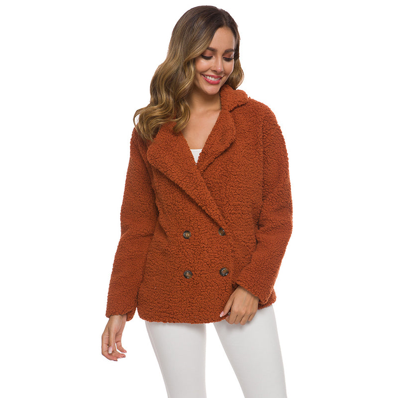 Beth Dutton Outfits Autumn Winter Berber Fleece Thick Women's Clothes Sweatshirt Lamb Wool Coat