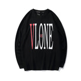 Vlone Sweatshirt Printed Long Sleeve Spring and Autumn Men and Women Casual round Neck Pullover