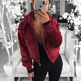 Women Sherpa Jacket Autumn and Winter Mink Fox Fur Hooded Fur Jacket