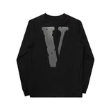 Vlone Sweatshirt Printed LongSleeved Tshirt Large V Sweater Hoodie Sweatshirts