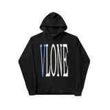 Vlone Hoodie Friends Big V Hoodie Printed Men's and Women's Hoodie Terry