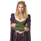 Vintage Empire Waist Dress Medieval Retro Court Queen's Ball Party Performance Wear