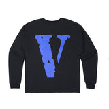 Vlone Sweatshirt Friends Printed Design Long Sleeve Men's and Women's Clothing Loose Hip Hop