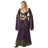 Vintage Empire Waist Dress Medieval Retro Court Queen's Ball Party Performance Wear