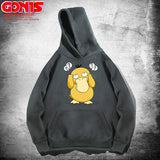 Men and Women Pokemon Pikachu Hoodie Spring and Autumn Anime Psyduck Loose Shoulder Coat