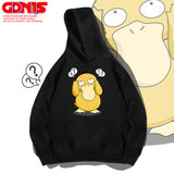 Men and Women Pokemon Pikachu Hoodie Spring and Autumn Anime Psyduck Loose Shoulder Coat