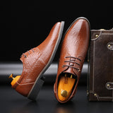 Indo Western Shoes Pointed Formal Leather Shoes British Crocodile Pattern Business Casual Men 'S Shoes