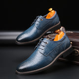 Indo Western Shoes Pointed Formal Leather Shoes British Crocodile Pattern Business Casual Men 'S Shoes