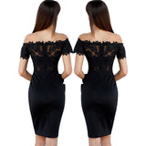 Homecoming Dresses Women's Lace Stitching Dress