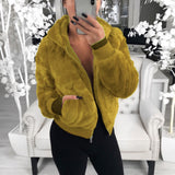 Women Sherpa Jacket Autumn and Winter Mink Fox Fur Hooded Fur Jacket