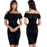 Homecoming Dresses Women's Lace Stitching Dress