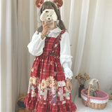 Gothic Lolita Harajuku Style Clothing Sunflower Bear Lolita Light Lo Dress Shirt