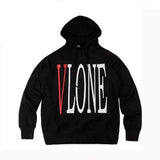 Vlone Hoodie Fashionable Winter Clothes Red Large V Loose Large Size Hoodie Coat