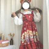 Gothic Lolita Harajuku Style Clothing Sunflower Bear Lolita Light Lo Dress Shirt