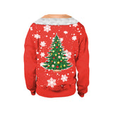 Ugly Christmas Sweater Spoof Sexy Digital Printed round Neck Couple Sweater