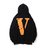 Vlone Hoodie Trendy Brand Autumn and Winter Clothing Trendy Big V Personality Fashion Hooded Coat