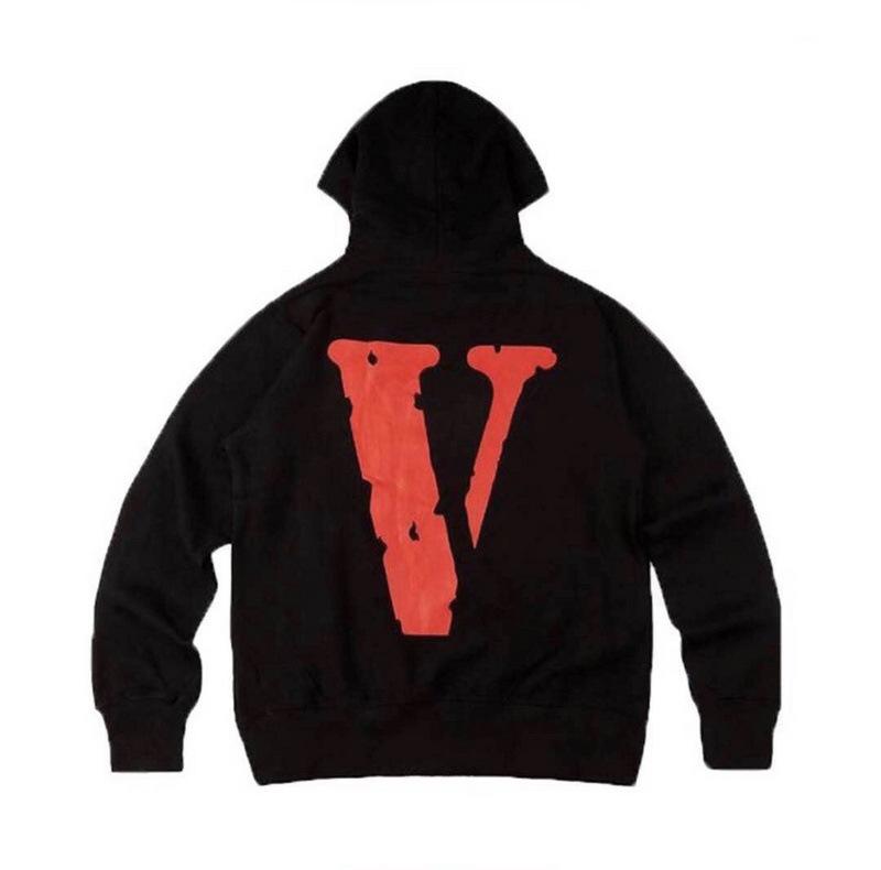Vlone Hoodie Fashionable Winter Clothes Red Large V Loose Large Size Hoodie Coat