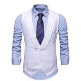 Men's Dress Vests Men's Vest Casual Jacket Business Waistcoat Men's Vest Casual Suit Jacket