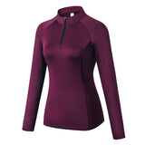 Moisture Wicking Shirts Fall/Winter Women 'S Long-Sleeved Sports Wear Fitness Running Yoga Clothes High Elastic Tights Quick-Drying Sweater