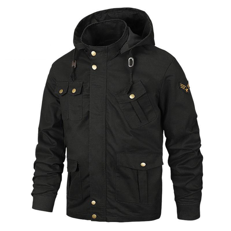 Tactics Style Men Outdoor Windproof Coat Men Casual Jacket Men's plus Size Coat Casual Workwear Jacket Men
