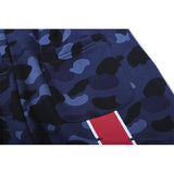 Shark Print Shorts Cotton Large Size Loose Cropped Pants Camouflage Blue League Youth Fashion Shorts