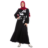 Muslim Women Stylish Kashibo Abaya Muslim Ladies Long Gown Islamic Clothing Jilbab Jalabiya Fashion Plus Size Lantern Sleeve Maxi Dress
