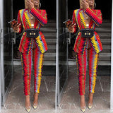 Women Business Professional Attire Autumn and Winter Printing Slim Fit Two-Piece Suit Women's Suits Coat Female