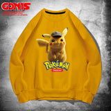 Men and Women Pokemon Pikachu Hoodie Pikachu round Neck Sweater