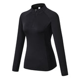 Moisture Wicking Shirts Fall/Winter Women 'S Long-Sleeved Sports Wear Fitness Running Yoga Clothes High Elastic Tights Quick-Drying Sweater