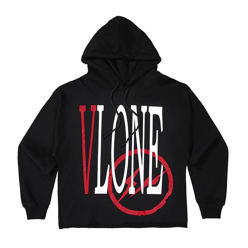 Vlone Hoodie Autumn and Winter Loose Hooded Pullover Sweater