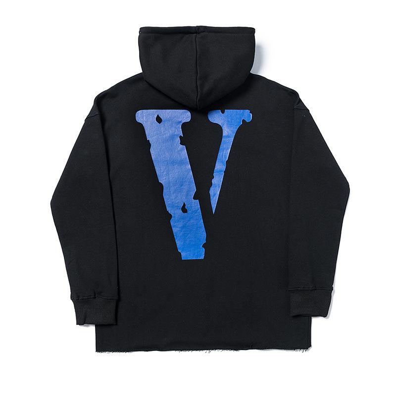Vlone Hoodie Loose Large Size Hooded Sweater Terry Cotton Men and Women Couple