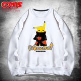 Men and Women Pokemon Pikachu Hoodie Pikachu round Neck Sweater