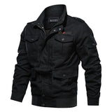 Men Fit Bomber Jacket Windbreaker Moto Street Coat Autumn New Cotton Male Casual Air Force One Men's Jacket