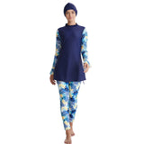 Burkini Swimwear Muslim Fashion Outfits Ladies Conservative Printing Beach Swimsuit