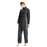 Burkini Muslim Swimwear Loose Plus Size Zipper Hooded Thin Sportswear