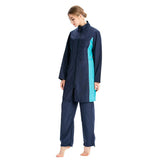 Burkini Muslim Swimwear Loose Plus Size Zipper Hooded Thin Sportswear