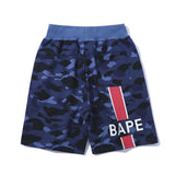 Shark Print Shorts Cotton Large Size Loose Cropped Pants Camouflage Blue League Youth Fashion Shorts