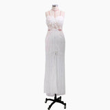 Women Lace Wedding Dress Women's Dress Sexy Bandeau Applique Formal Dress