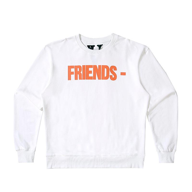 Vlone Sweatshirt Men and Women Couple round Neck Cotton Sweater Street Coat