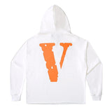 Vlone Hoodie Men's Loose plus Size Hooded Sweater