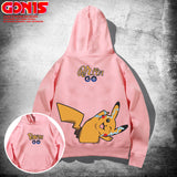 Men and Women Pokemon Pikachu Hoodie Spring and Autumn Youth Loose Shoulder Couple Coat