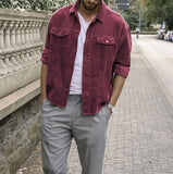 John Dutton Jacket Fall/Winter Punk Corduroy Baggy Coat Men