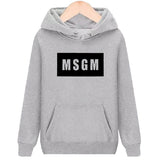 Msgn Hoodie Letter Print Hoodie Men's and Women's Pullover Sweater